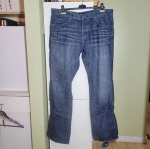 Vintage Rock & Republic Taylor flap pocket embellished crystal jeans blue 40 Y2K